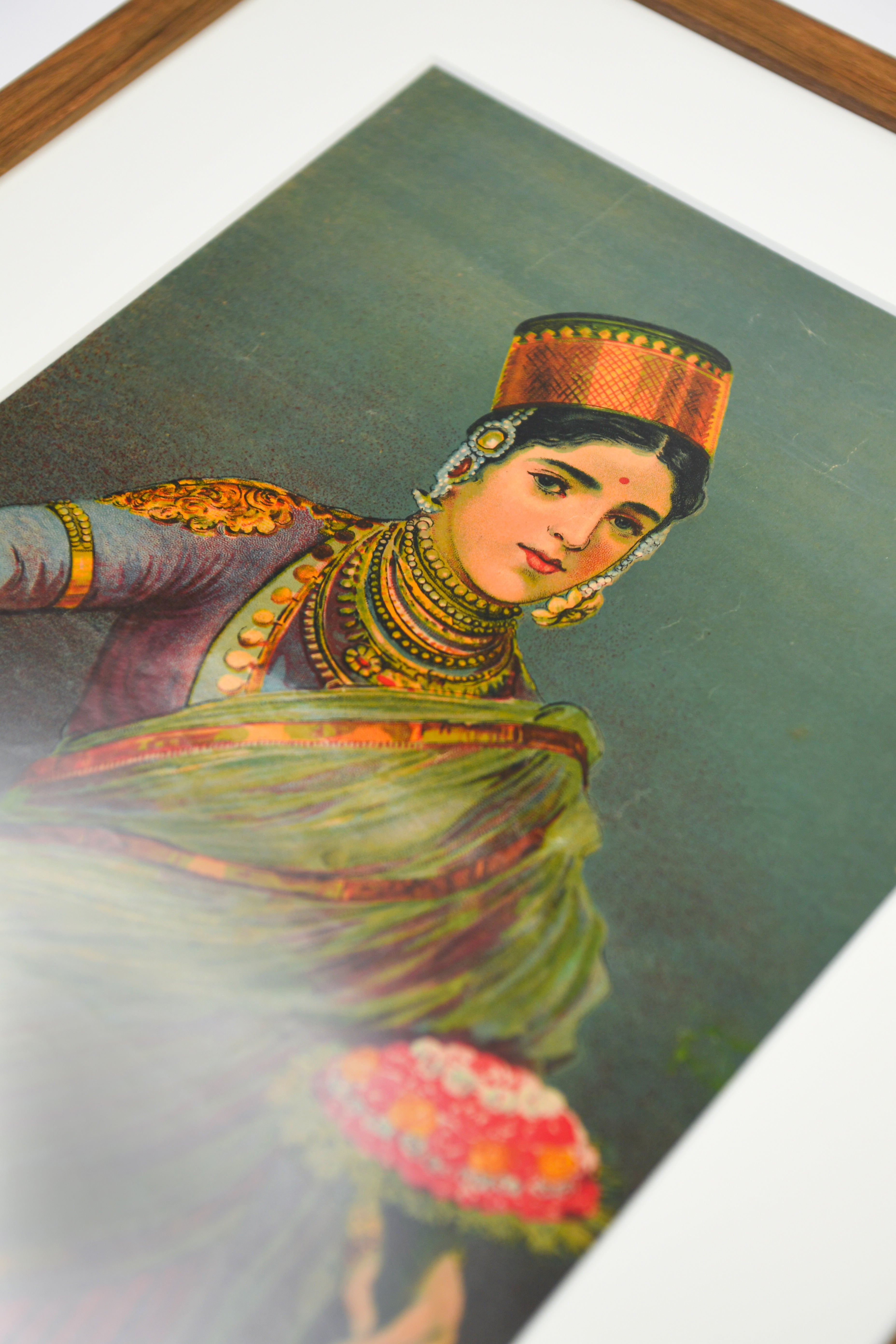 VINTAGE - Framed Ravi Varma Print